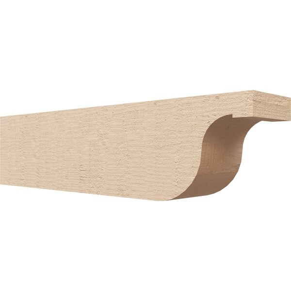 Ekena Millwork 6in. W x 8in. H x 32in. L Del Monte Woodgrain TimberThane Rafter Tail, Primed Tan RFTUR06X08X32DELRCPR - main